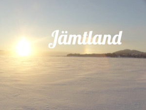 Jämtland's landscape all covered in snow Jämtland