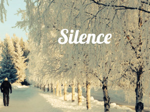 Walking in silent landscape Silence in Östersund