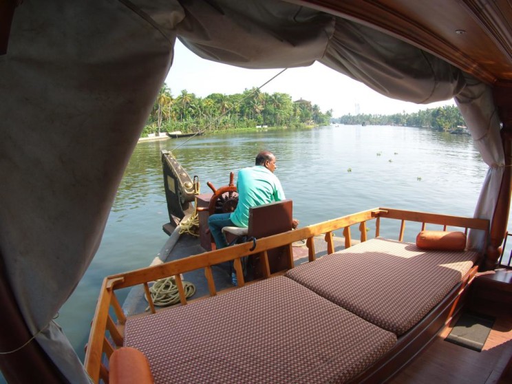 Kerala backwaters on a housebaot