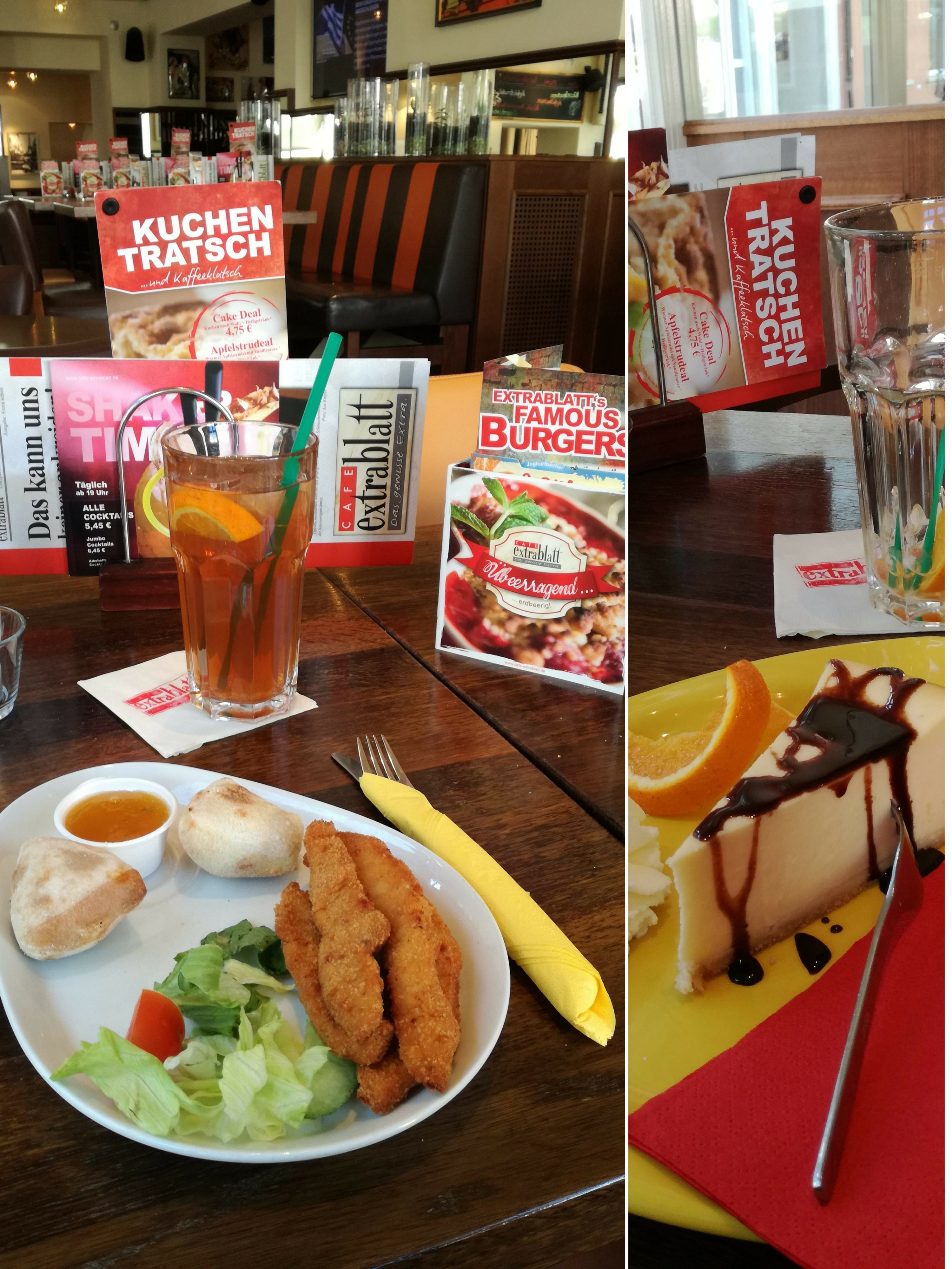 Leckere Gerichte im Cafe Extrablatt